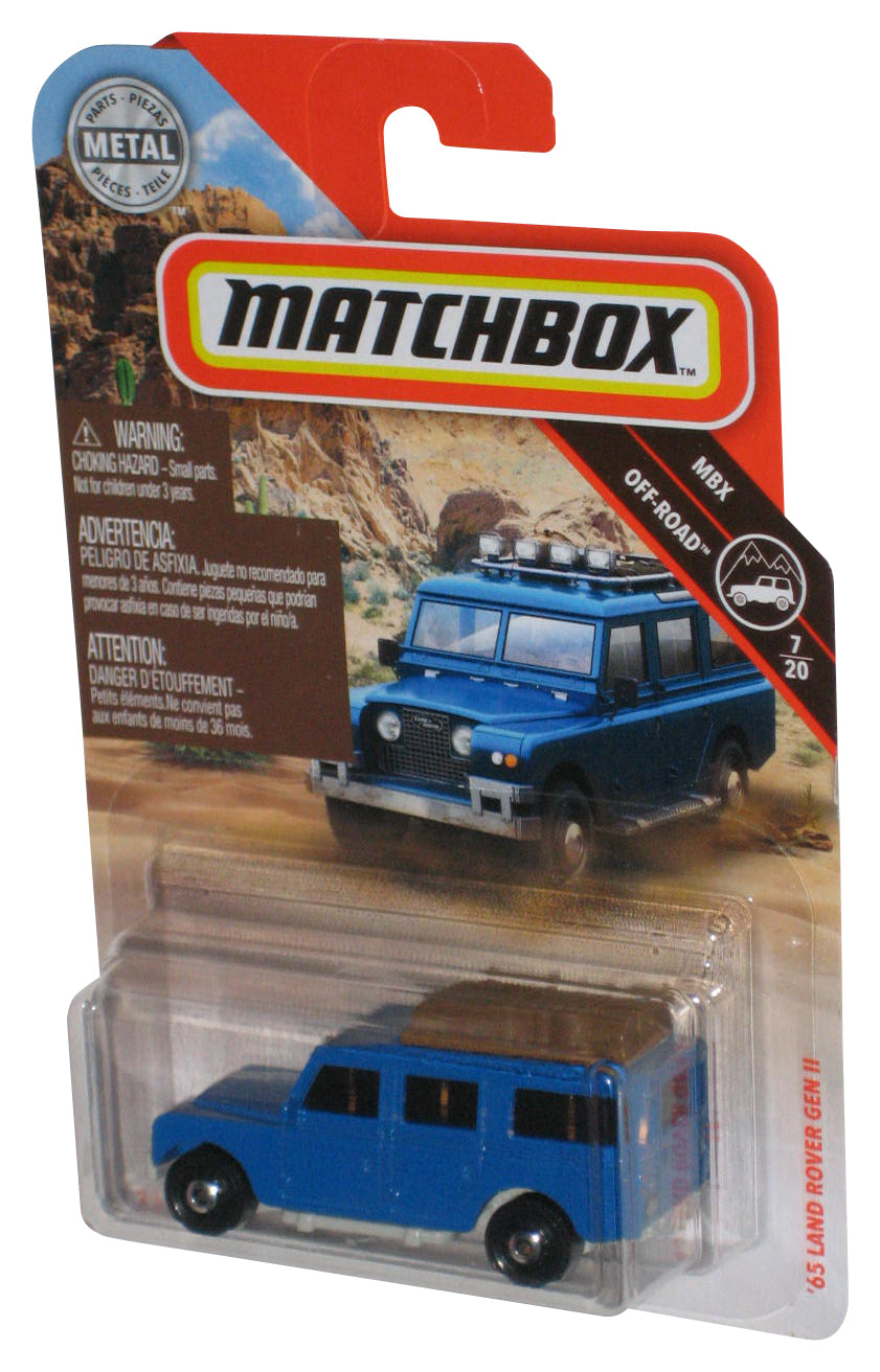 Matchbox MBX Off-Road 7/20 (2018) Blue '65 Land Rover Gen II Toy Car 64/100