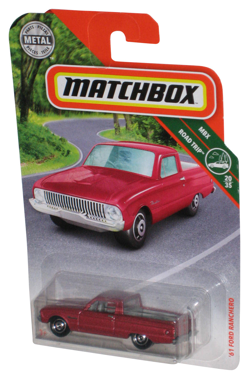 Matchbox MBX Road Trip 20/35 (2018) Red '61 Ford Ranchero Metal Toy Car 30/125
