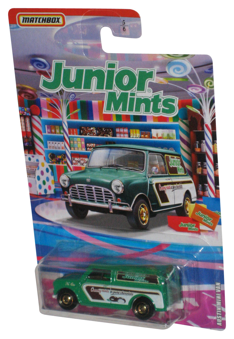 Matchbox Junior Mints Austin Mini Van (2019) Green Die-Cast Metal Toy Car 5/6
