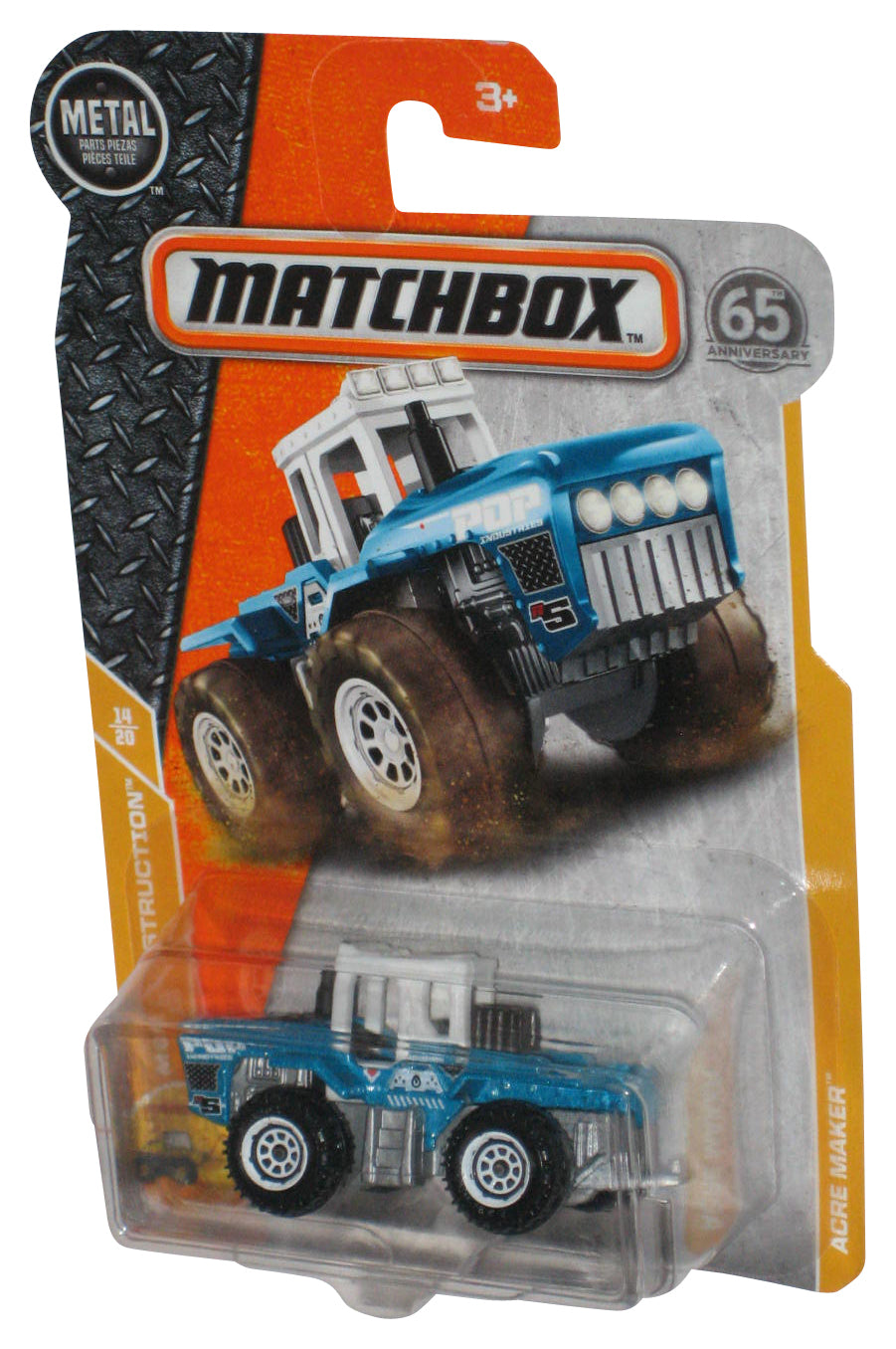 Matchbox MBX Construction 14/20 (2017) Blue Acre Maker Metal Toy 50/125