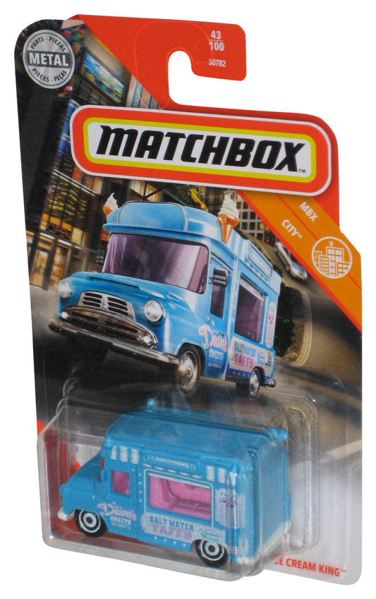 Matchbox MBX City (2020) Blue Ice Cream King Salt Water Taffy Toy Truck 43/100