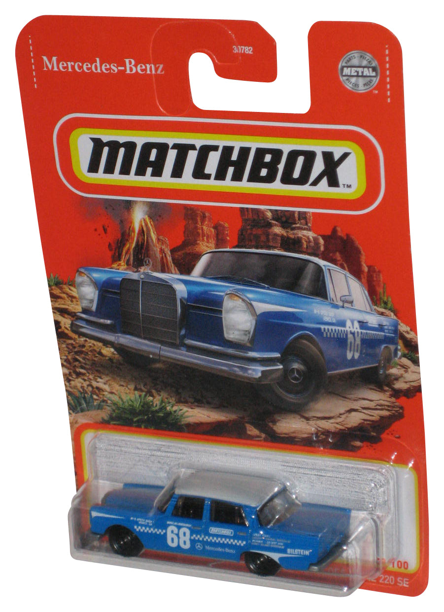 Matchbox Blue '62 Mercedes-Benz 220 SE (2021) Blue Metal Die-Cast Toy Car 43/100