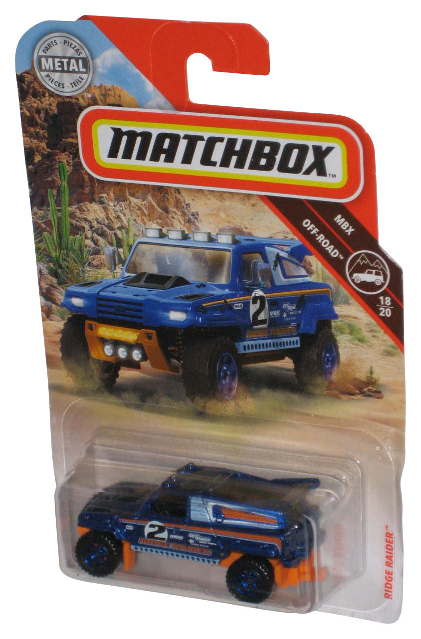 Matchbox MBX Off-Road 18/20 (2018) Blue & Orange Metal Toy Car 68/100