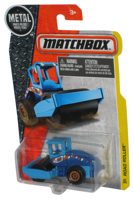 Matchbox Road Roller (2016) Blue Construction Metal Toy 40/125