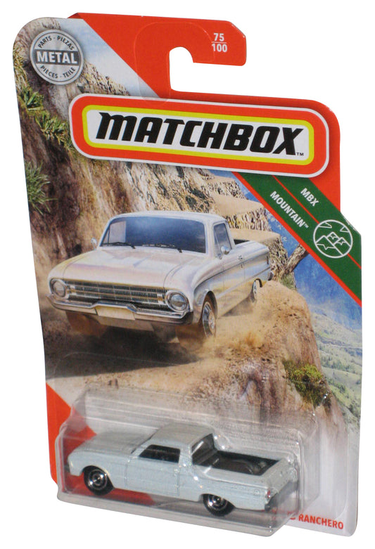 Matchbox MBX Mountain (2019) White '61 Ford Ranchero White Toy Car 75/100