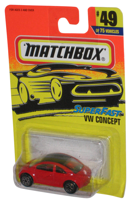 Matchbox Superfast VW Concept (1996) Red Die-Cast Toy Car #49/75