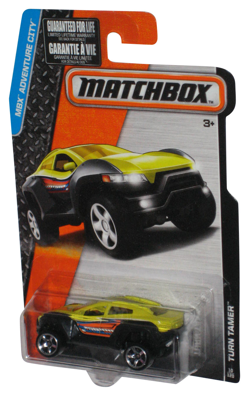 Matchbox MBX Adventure City (2014) Yellow Turn Tamer Toy Car 10/120