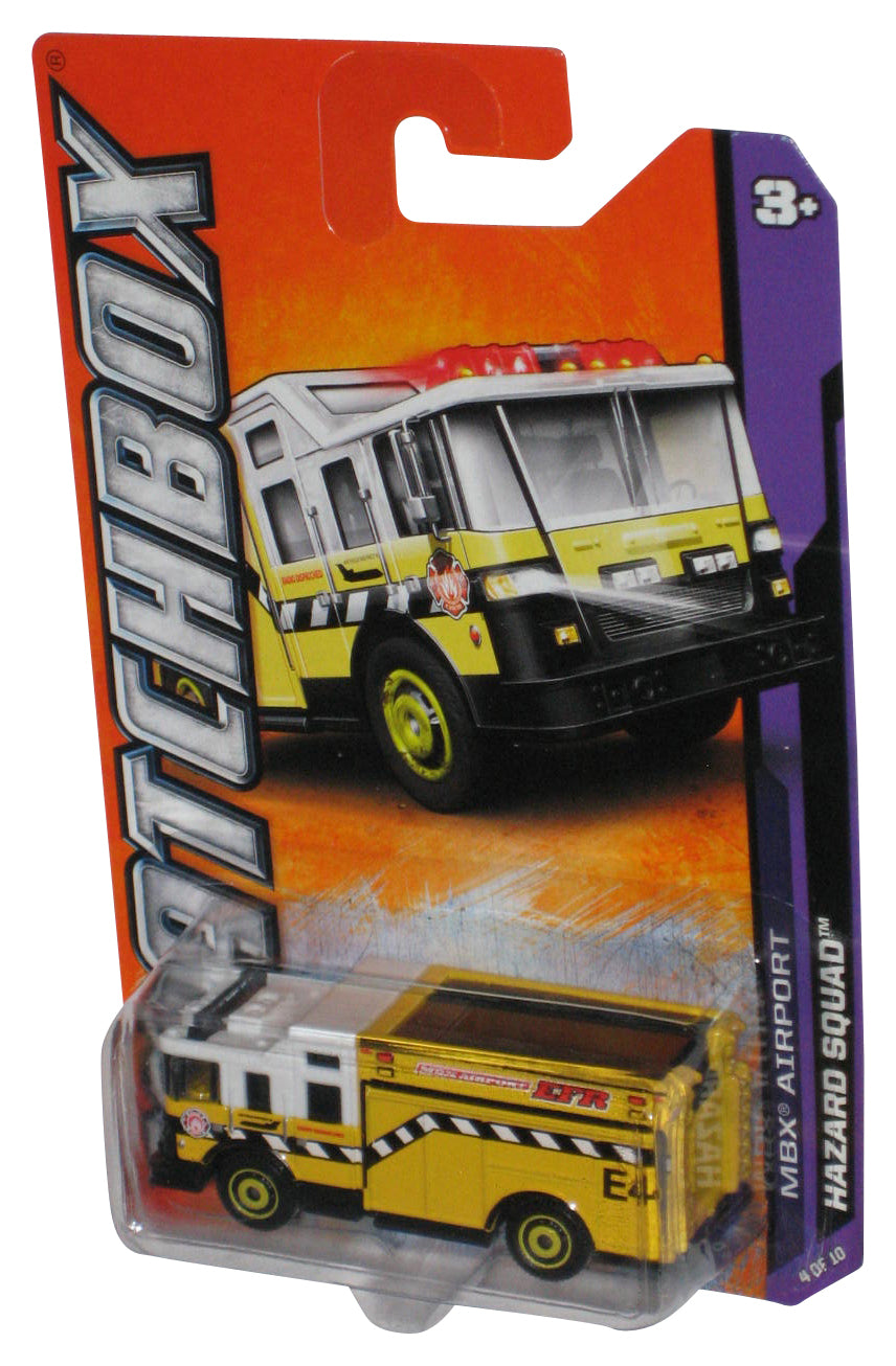Matchbox MBX Airport 4/10 (2011) Yellow Hazard Squad Toy Truck 4/120