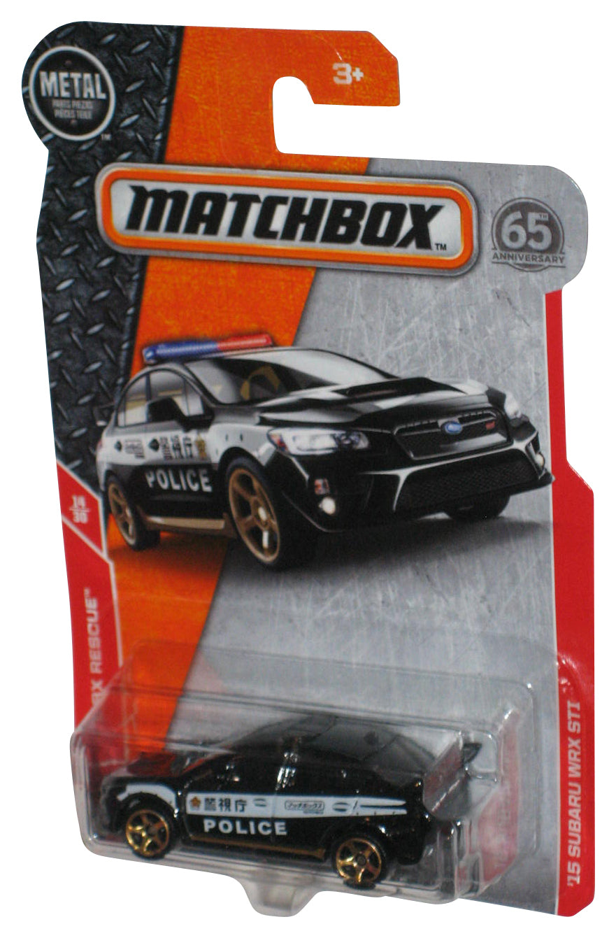 Matchbox MBX Rescue 14/30 (2017) Black Police '15 Subaru WRX STI Car 67/125