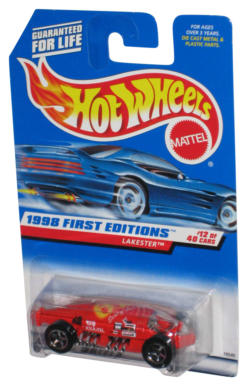 Hot Wheels 1998 First Editions Red Lakester Mattel Toy Car 12/40