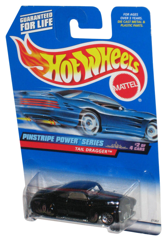 Hot Wheels Pinstripe Power Series (1998) Tail Dragger Black Toy Car 2/4