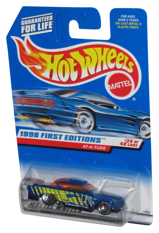 Hot Wheels 1998 First Editions 34/40 Blue At-A-Tude Toy Car #667