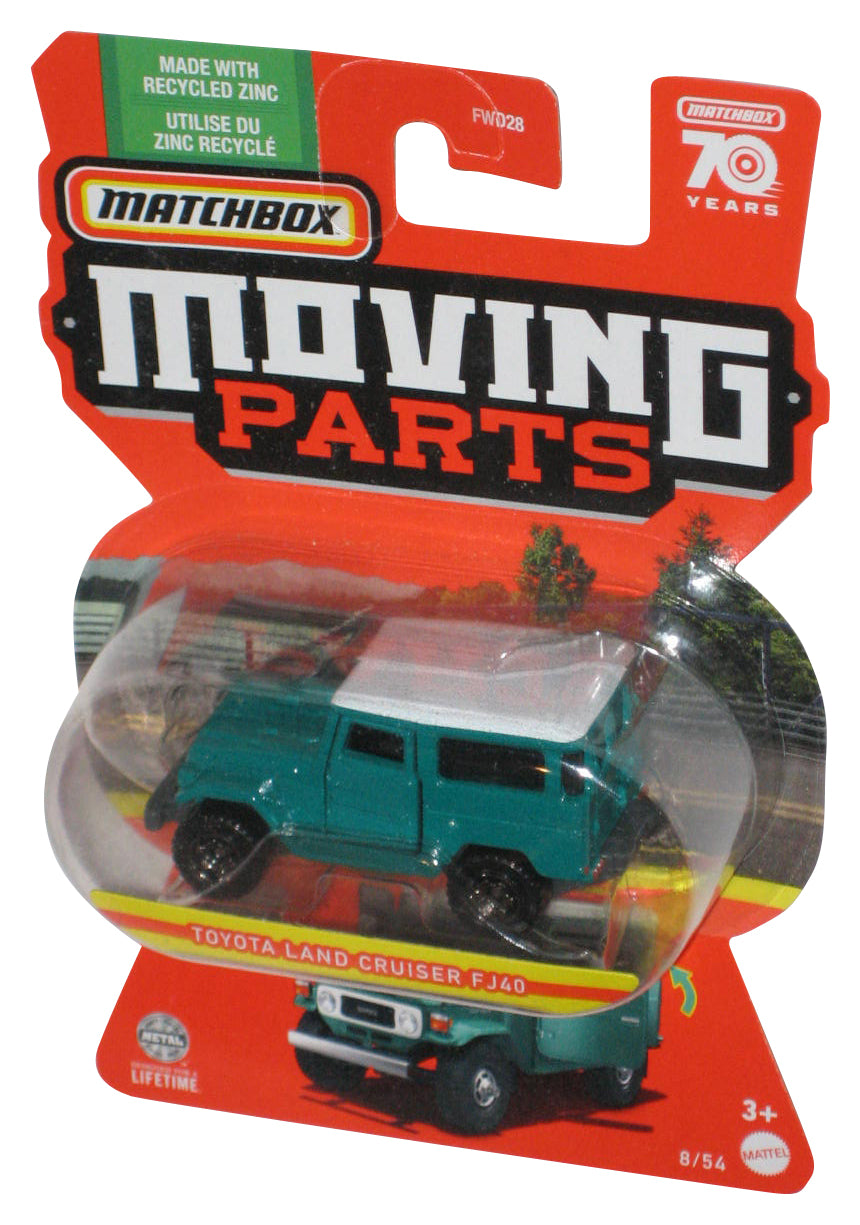 Matchbox Moving Parts (2022) Green Toyota Land Cruiser FJ40 Metal Toy 8/54