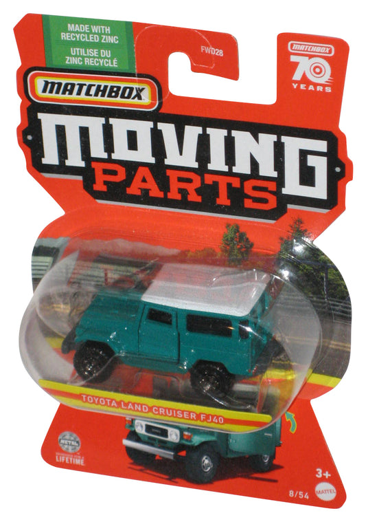 Matchbox Moving Parts (2022) Green Toyota Land Cruiser FJ40 Metal Toy 8/54
