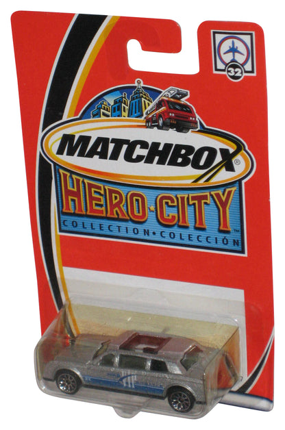 Matchbox Hero City Collection (2002) Limousine Silver Toy Car #32