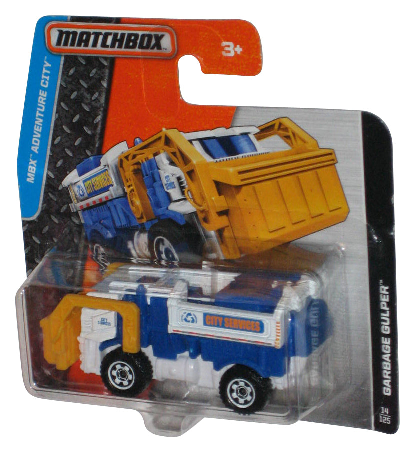 Matchbox MBX Adventure City (2015) Garbage Gulper Toy 14/125 - (Short Card / Cracked Plastic)