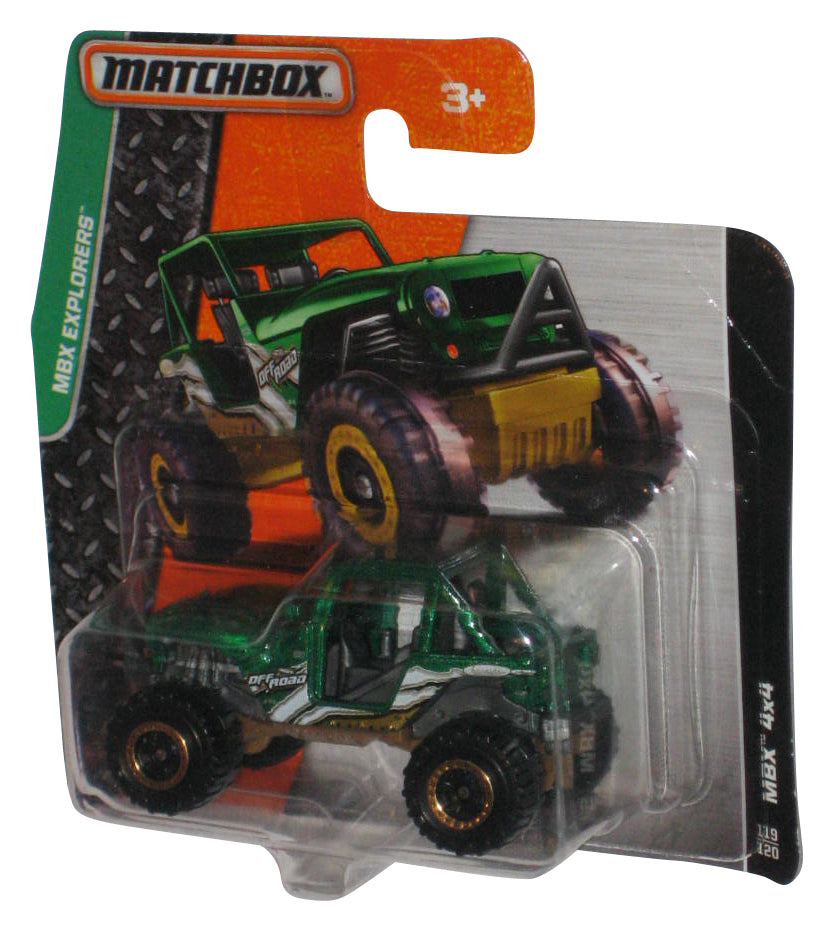 Matchbox MBX Explorers (2015) Green MBX 4x4 Toy 119/120 - (Short Card)