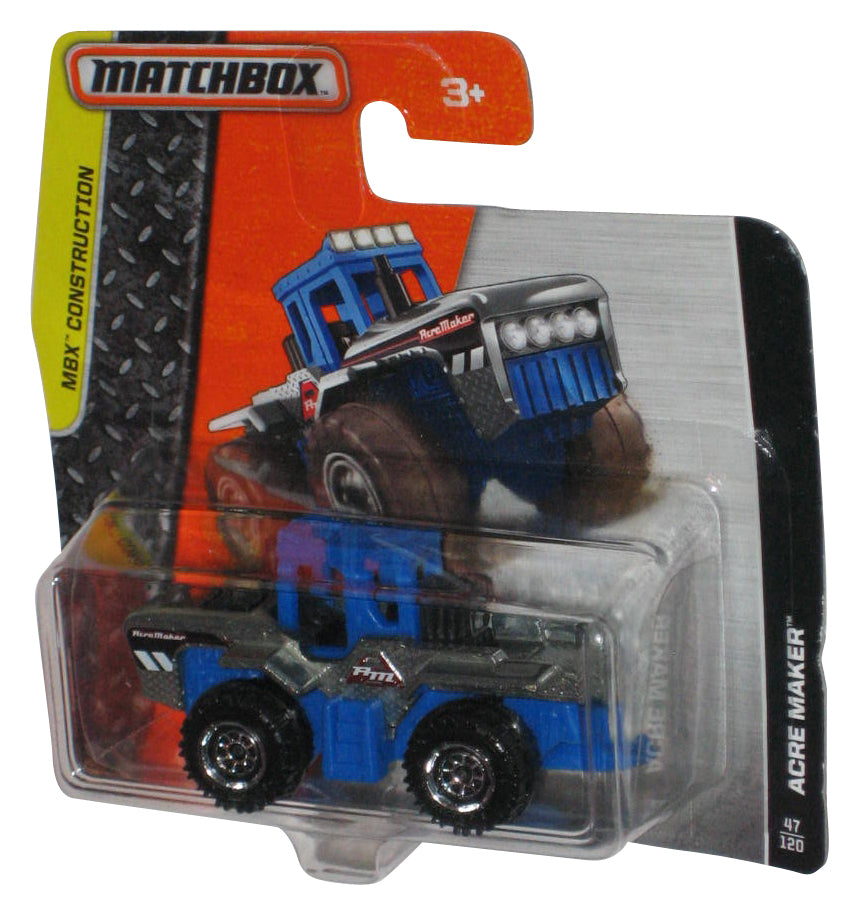 Matchbox MBX Construction (2015) Blue Acre Maker Toy 47/120 - (Short Card)