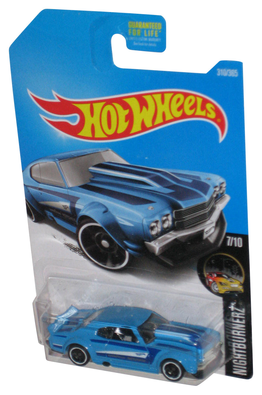 Hot Wheels Nightburnerz 7/10 (2015) Blue '70 Chevy Chevelle Toy Car 310/365