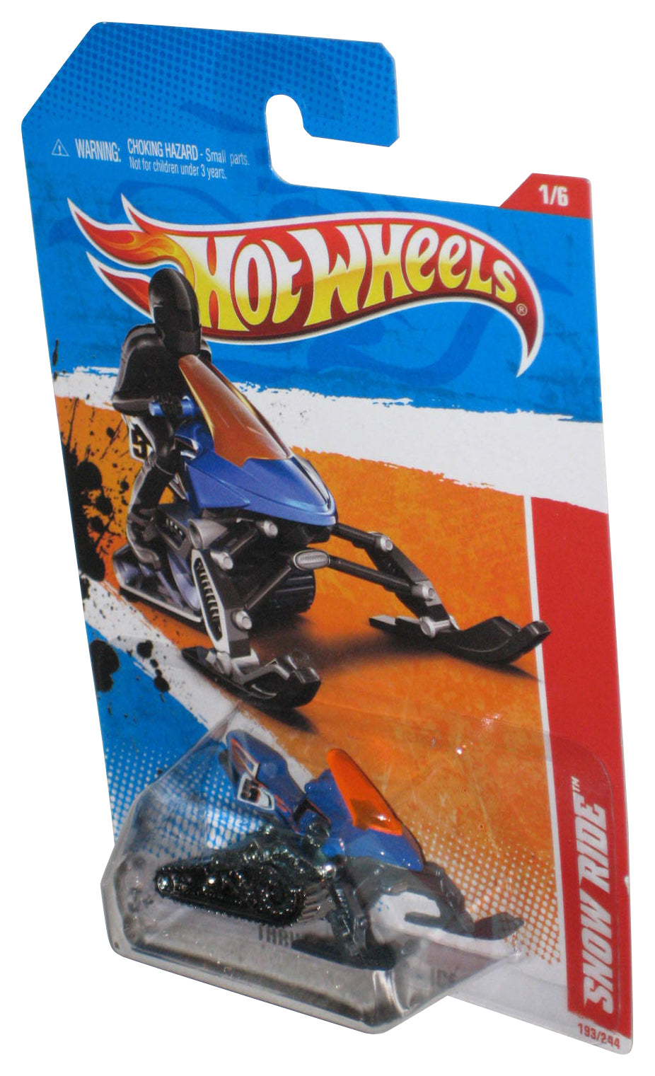 Hot Wheels Thrill Racers 1/6 (2010) Blue Ice Snow Ride Toy Vehicle 193/244