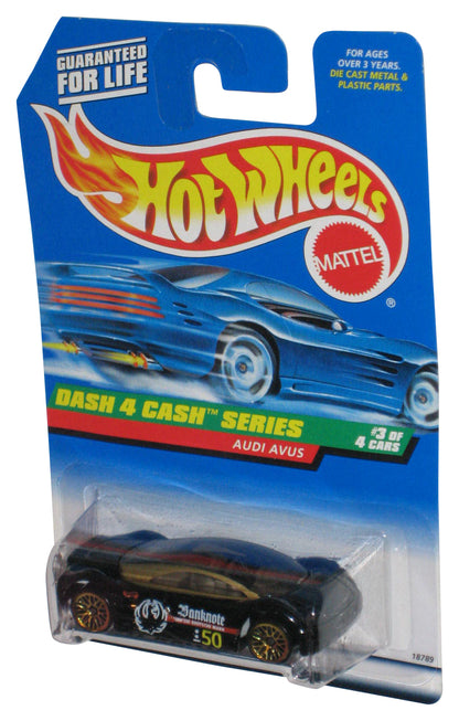 Hot Wheels Dash 4 Cash Series 3/4 (1997) Black Audi Avus Toy Car #723