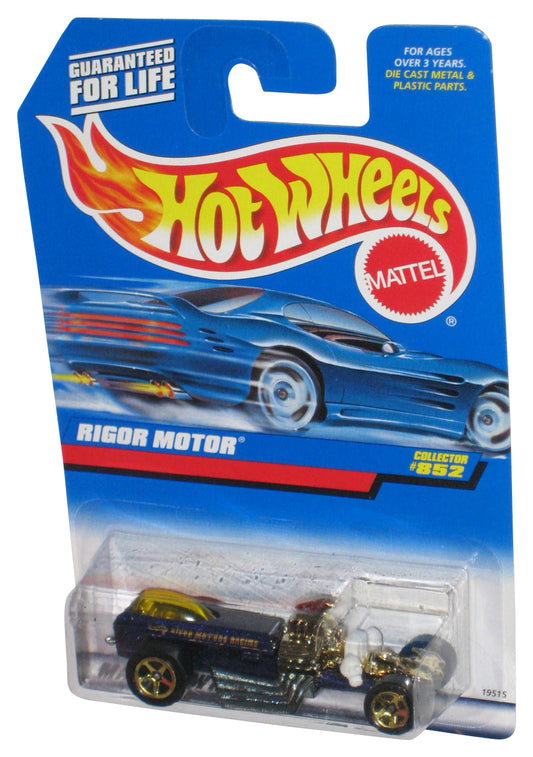 Hot Wheels Gold & Black (1997) Mattel Rigor Motor Toy Car #852