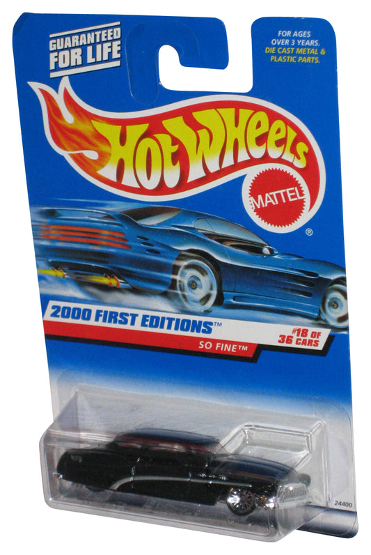 Hot Wheels 2000 First Editions 18/36 So Fine Black Toy Car #078