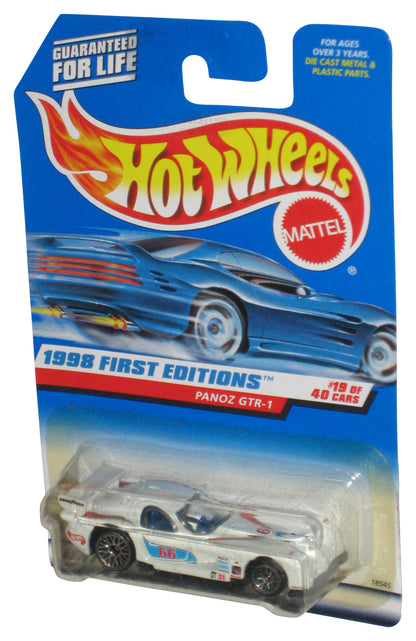 Hot Wheels 1998 First Editions 19/40 Panoz GTR-1 White Toy Car #657
