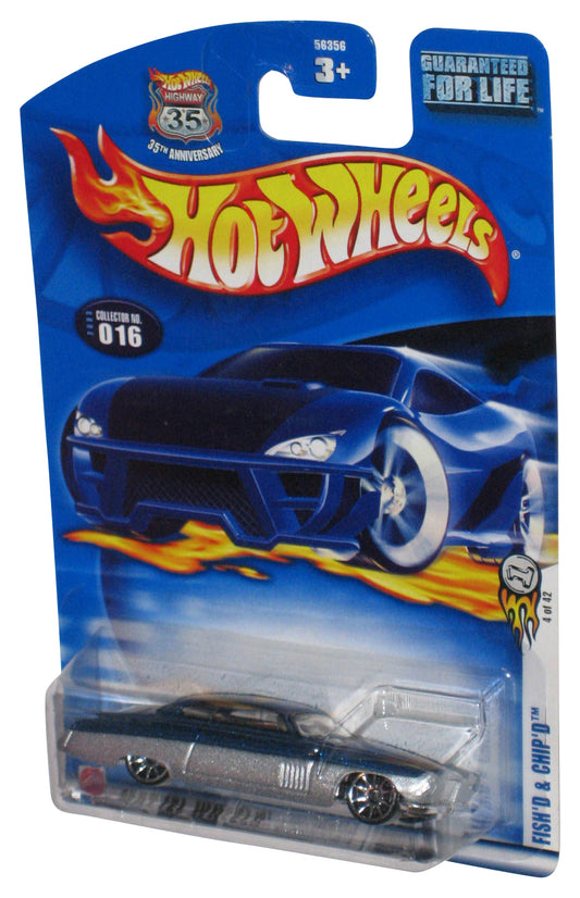 Hot Wheels Fish'd & Chip'd (2002) Blue & Silver Toy Car #016