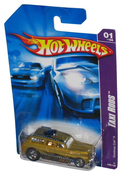 Hot Wheels Taxi Rods (2006) Gold Cockney Cab II Toy Car 049/180