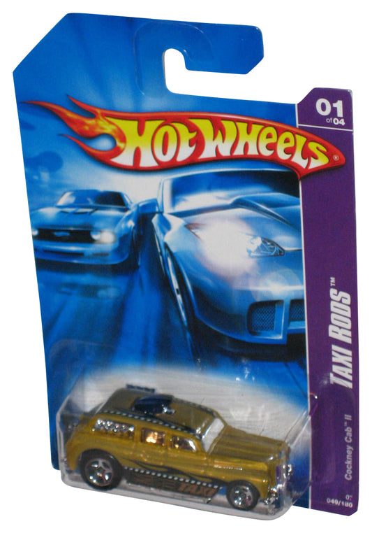 Hot Wheels Taxi Rods (2006) Gold Cockney Cab II Toy Car 049/180