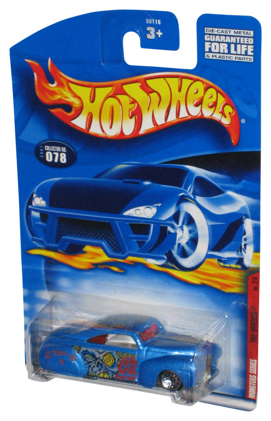 Hot Wheels Monsters Series (2000) Blue Tail Dragger Zombie Toy Car #078
