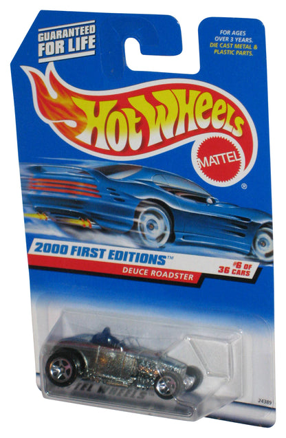 Hot Wheels 2000 First Editions 6/36 Silver Deuce Roadster Toy Car #066