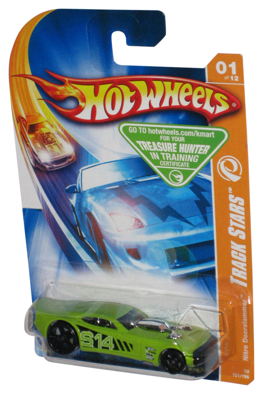 Hot Wheels Track Stars (2007) Nitro Doorslammer Green Toy Car 101/196