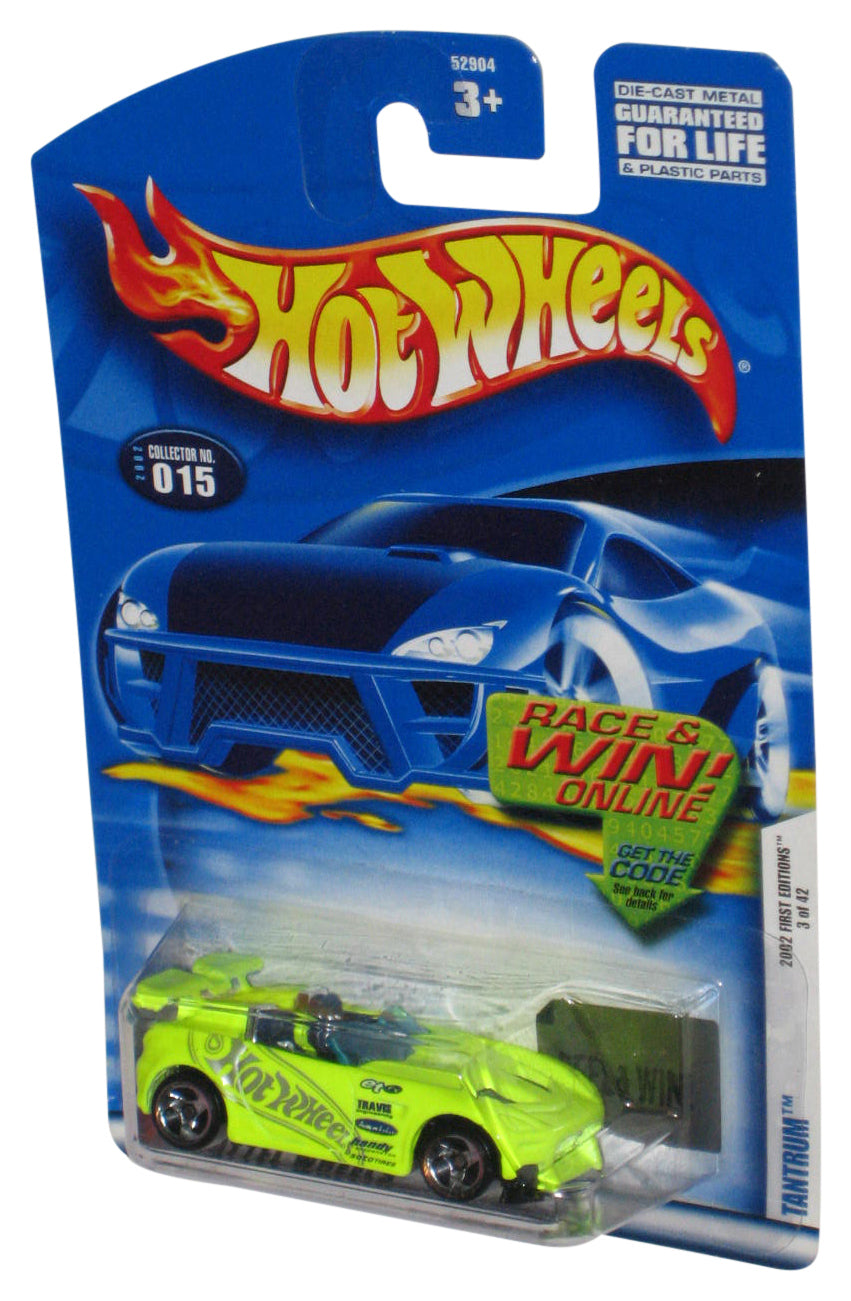 Hot Wheels 2002 First Editions Mattel Green Tantrum Die-Cast Toy Car #015