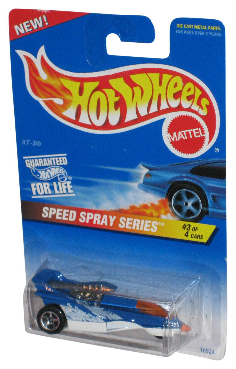 Hot Wheels Speed Spray Series 3/4 (1996) Mattel XT-3 Blue Toy Car #551