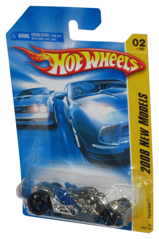 Hot Wheels 2008 New Models Silver & Blue Spector Toy Car 002/196