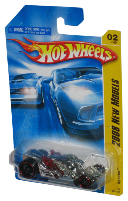 Hot Wheels 2008 New Models Silver & Red Spector Toy Car 002/196