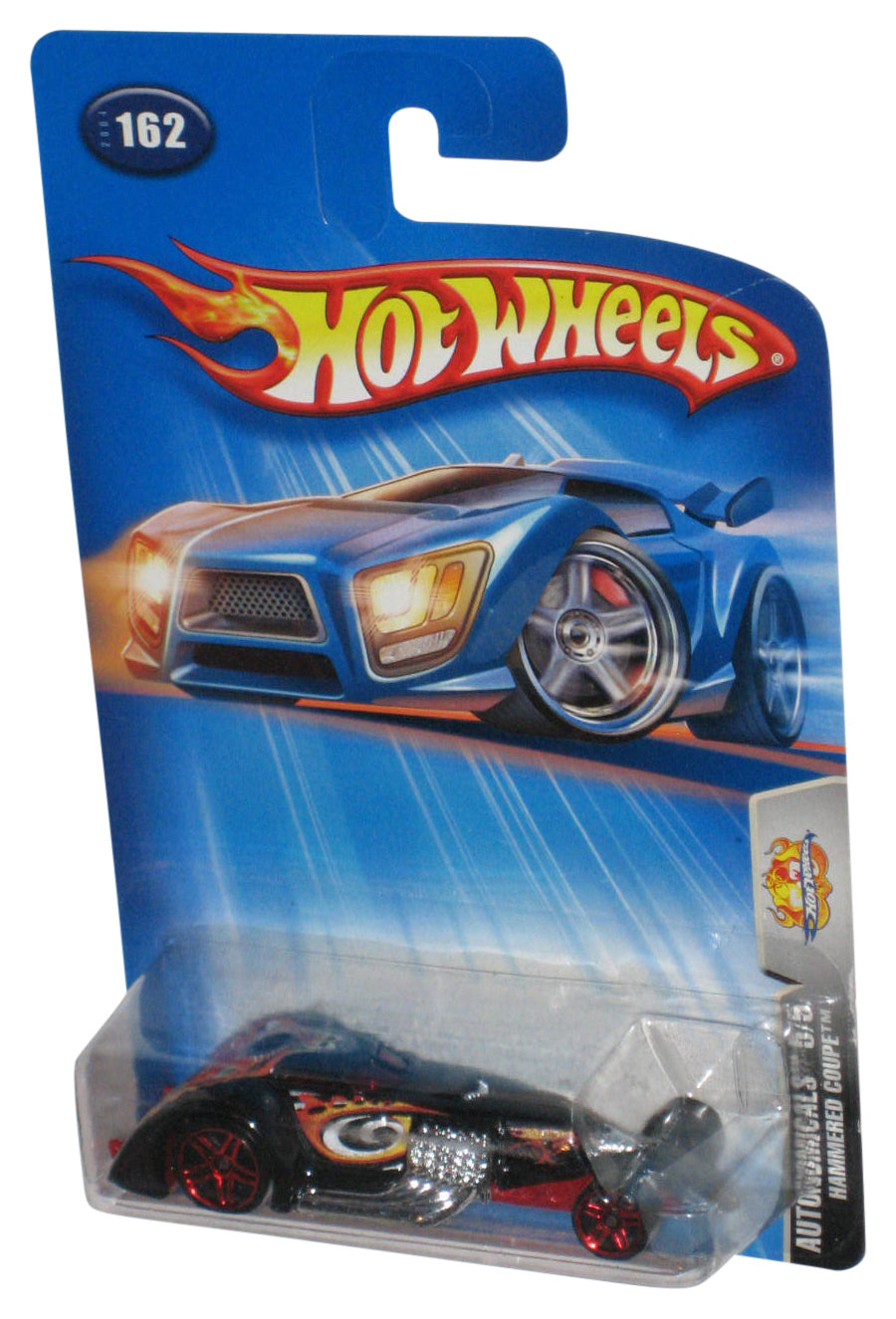 Hot Wheels Autonomicals Hammered Coupe (2004) Black & Red Toy Car #162