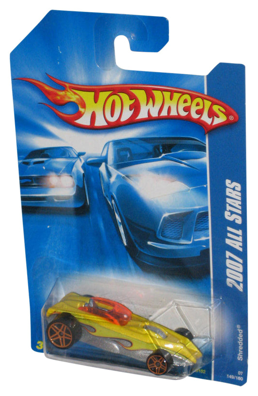 Hot Wheels 2007 All Stars Yellow Shredded Mattel Die-Cast Toy Car 149/180