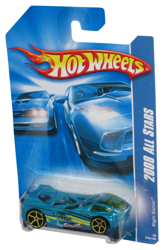 Hot Wheels 2008 All Stars Teal Night Burner Mattel Die-Cast Toy Car 046/196