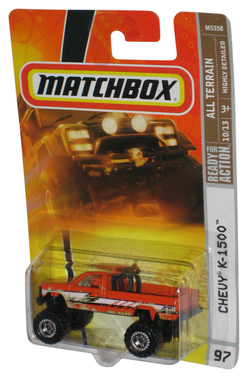 Matchbox All Terrain 10/13 (2007) Orange Chevy K-1500 Toy Truck #97