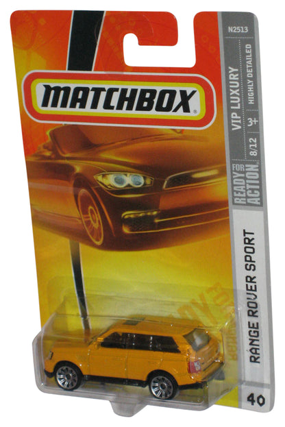 Matchbox VIP Luxury 8/12 (2007) Yellow Range Rover Sport Toy Car #40