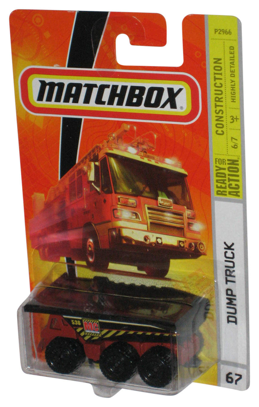 Matchbox Construction 6/7 (2008) Mattel Black & Red Die-Cast Toy Truck #67
