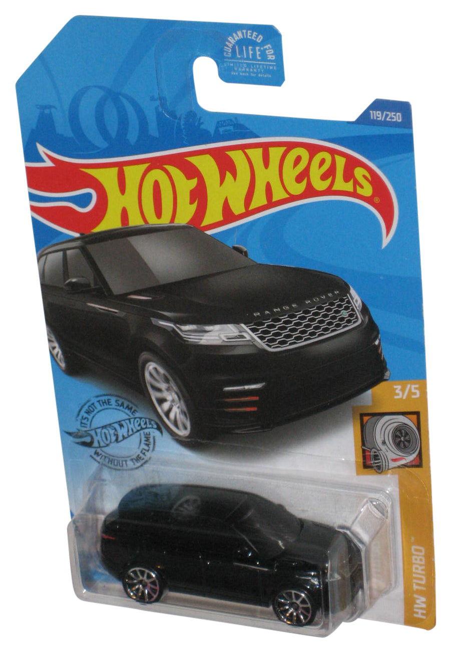 Hot Wheels HW Turbo 3/5 (2017) Black Range Rover Velar Toy Car 119/250