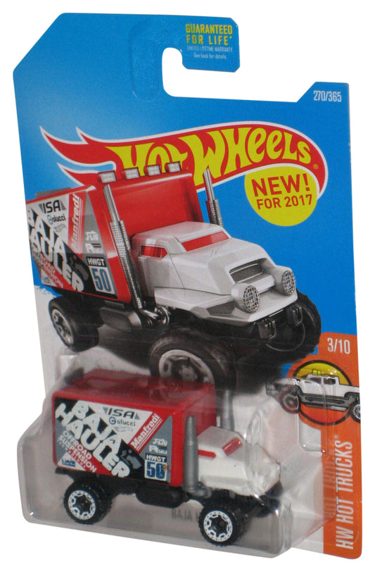 Hot Wheels HW Hot Trucks 3/10 (2017) Red Baja Hauler Toy Truck 270/365