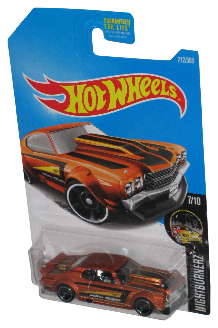 Hot Wheels Nightburnerz 7/10 (2015) Orange '70 Chevy Chevelle Toy Car 212/365