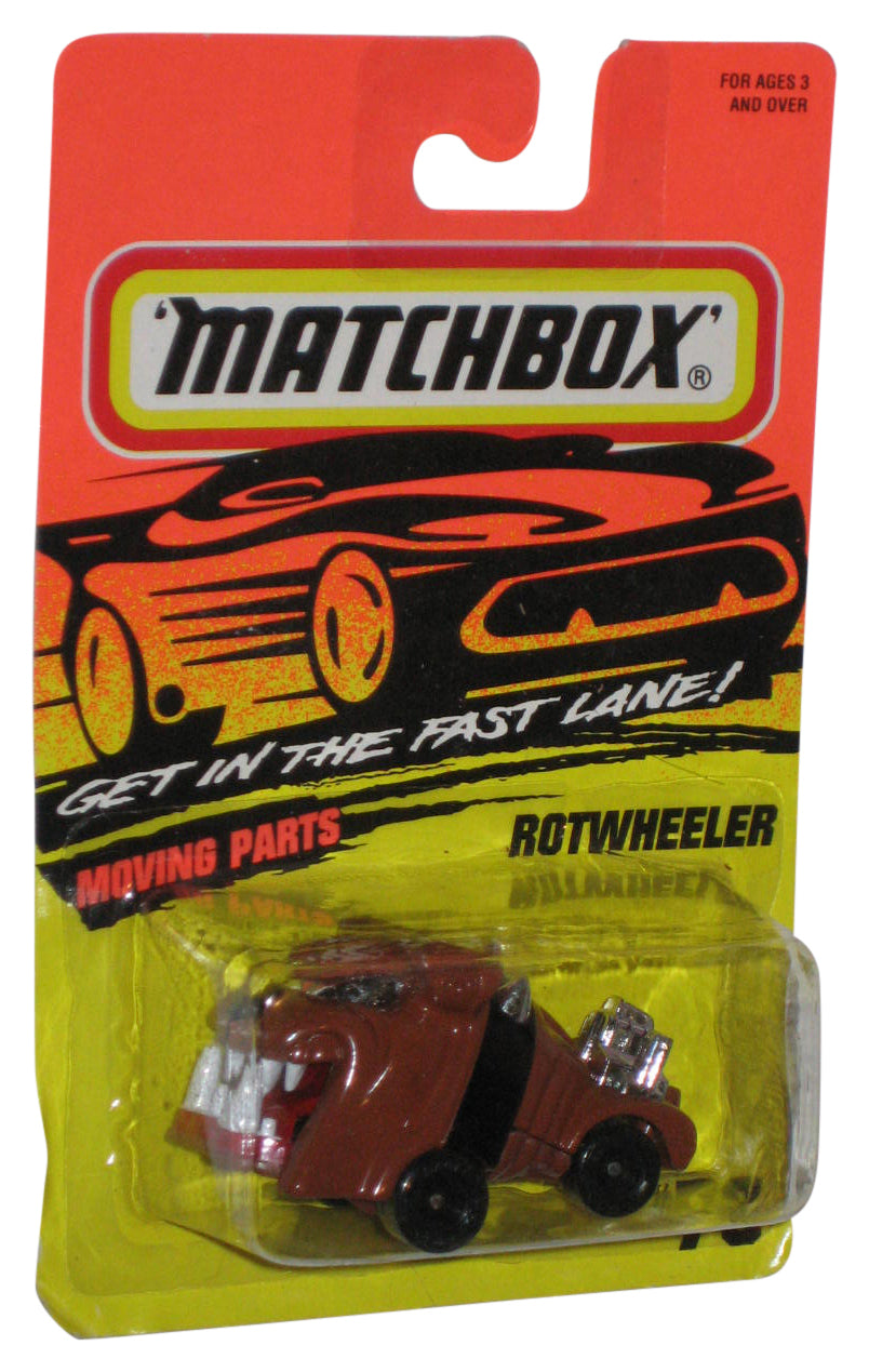 Matchbox Get In The Fast Lane (1995) Moving Parts Brown Dog Toy Car #73