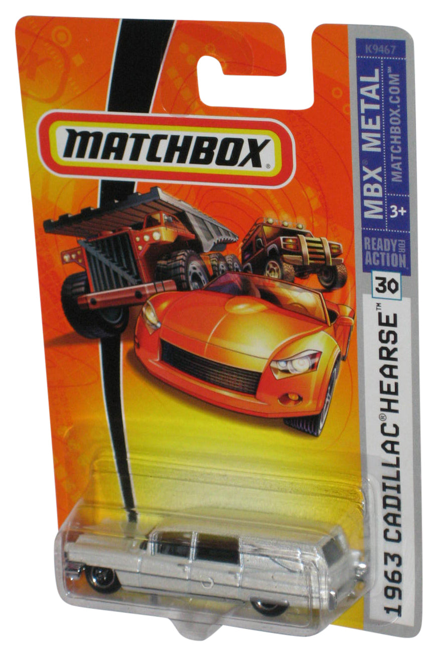 Matchbox MBX Metal (2007) White 1963 Cadillac Hearse Toy Car #30