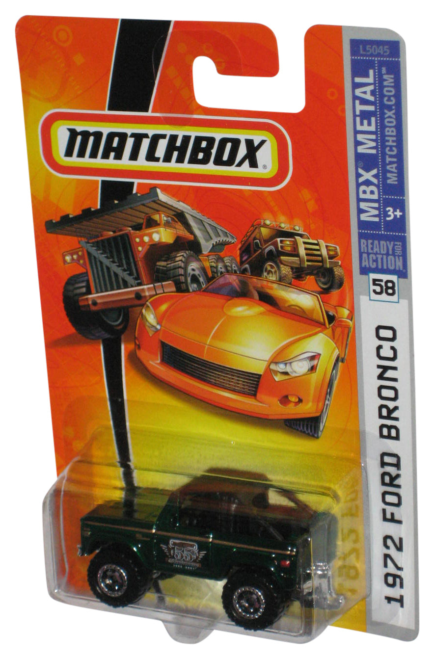 Matchbox MBX Metal (2007) Green 1972 Ford Bronco Toy Car #58